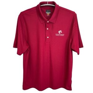 Greg Norman Men's Nags Head Embroidered Red Polo Shirt